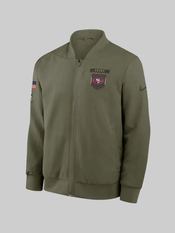 /San Francisco 49ers Salute to Service Bomber Jacket 2025