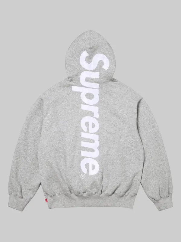 /Supreme Applique Hoodie Grey