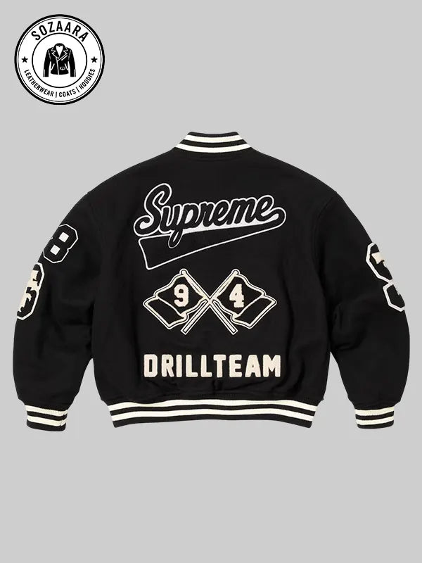 Supreme Drill Team Varsity Jacket Black