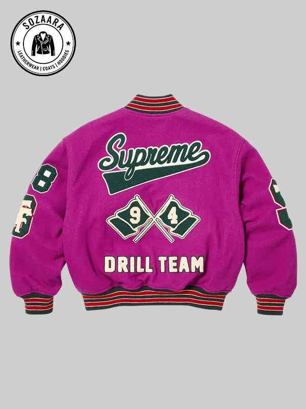 Supreme Drill Team Varsity Jacket Purple