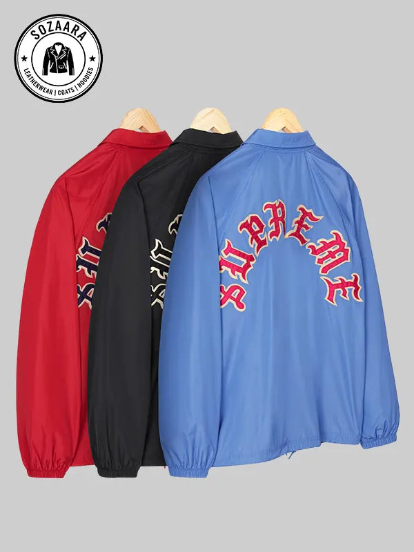 Supreme Old English Arc Coaches Jacket