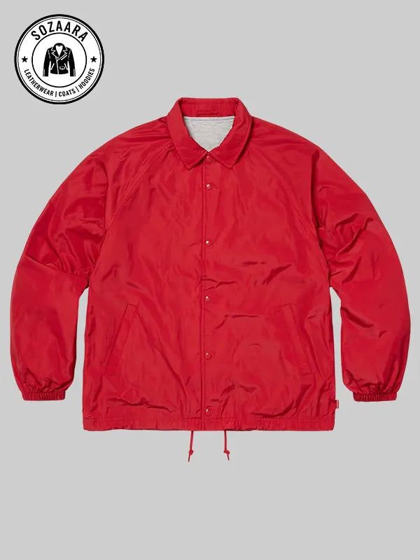Supreme Old English Arc Coaches Jacket Red