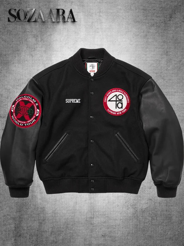 Supreme x 40 Acres Malcolm Varsity Jacket
