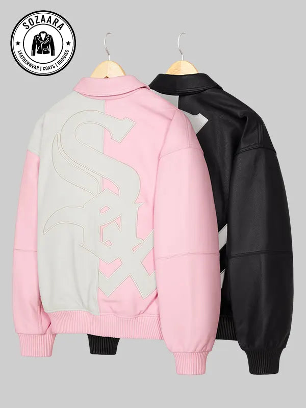Supreme x Chicago White Sox Leather Varsity Jacket Mens
