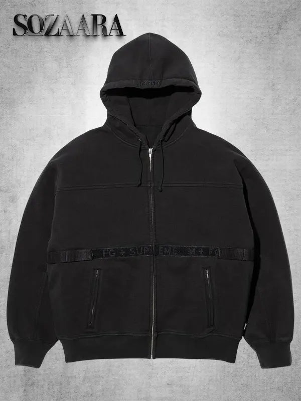 Supreme x Marithe Francois Girbaud Zip Up Hooded Sweatshirt Black