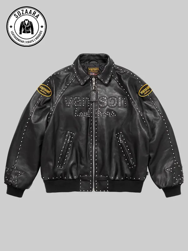 Supreme x Vanson Leathers B.B Simon Jacket Black