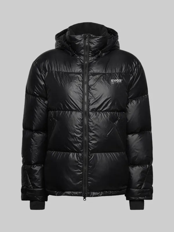 Svea Black Puffer Jacket 
