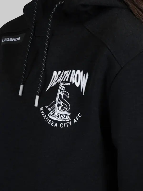 Swansea City AFC x Legends x Death Row Records Black Tech Hoodie