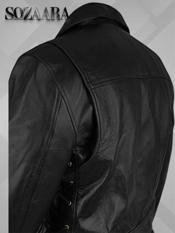 Terminator 2 Arnold Schwarzenegger Leather Biker Jacket