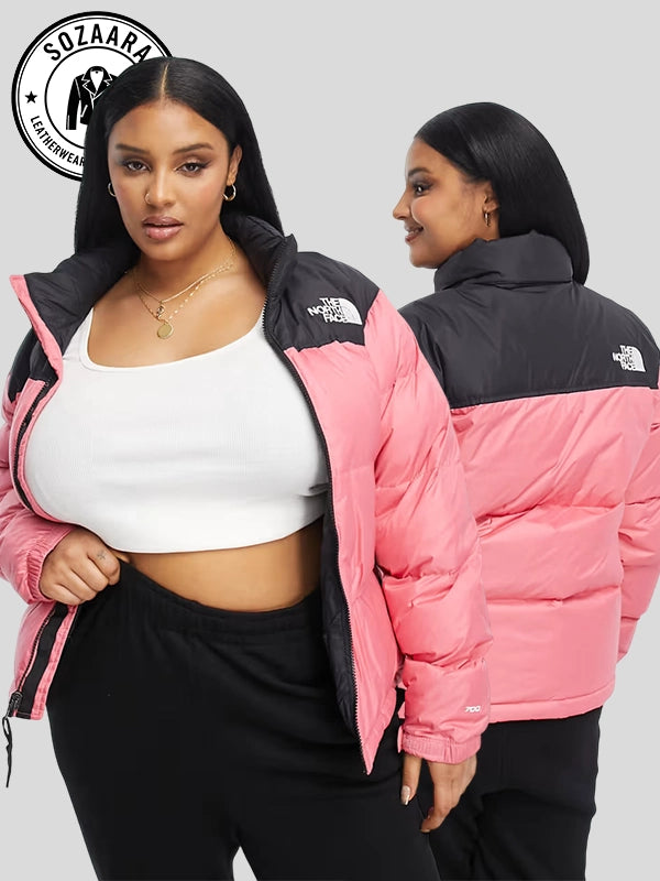 The North Face Pink Puffer Jacket Plus Size