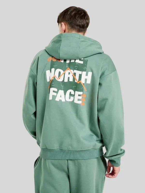 The North Face Sorbetta Oversized Green Hoodie