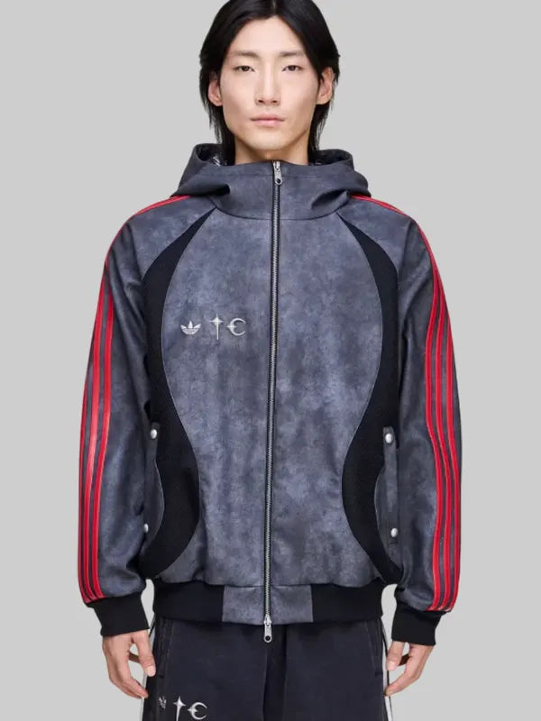 Thug Club Adidas Teamgeist Faux Leather Jacket