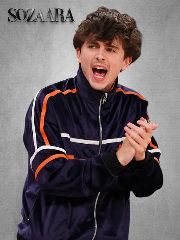 Timothee Chalamet Chrome Hearts Tracksuit Blue