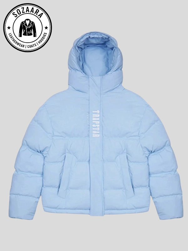 Trapstar Puffer Jacket In Blue