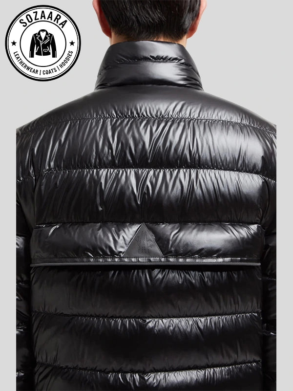 Unisex Black Down Moncler Grenoble Ski Jacket