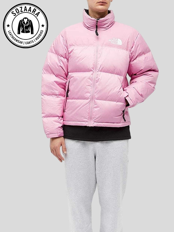 Unisex Puffer North face Jacket Pink