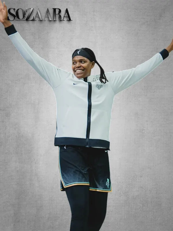 WNBA Champions Ring Ceremony NY Liberty Fenty Beauty Hoodie White