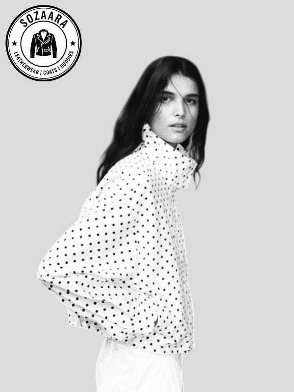 White Polka Dot Jacket Zara