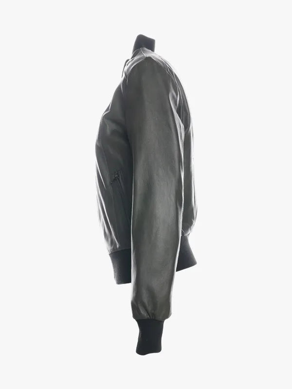 Women Green Jacket In bomber