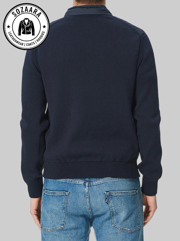 Woolrich Hybrid Track Jacket Blue