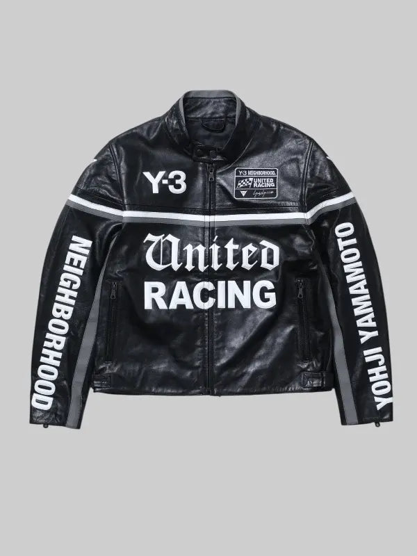 Y-3 NBHD Leather Racer Jacket