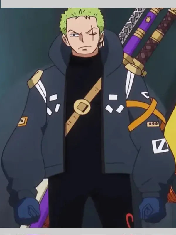 Zoro Egghead Cosplay Jacket Blue
