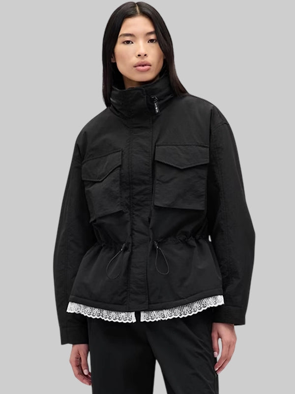 Sandy Liang x Gap Lace-Trim Cinched Jacket

