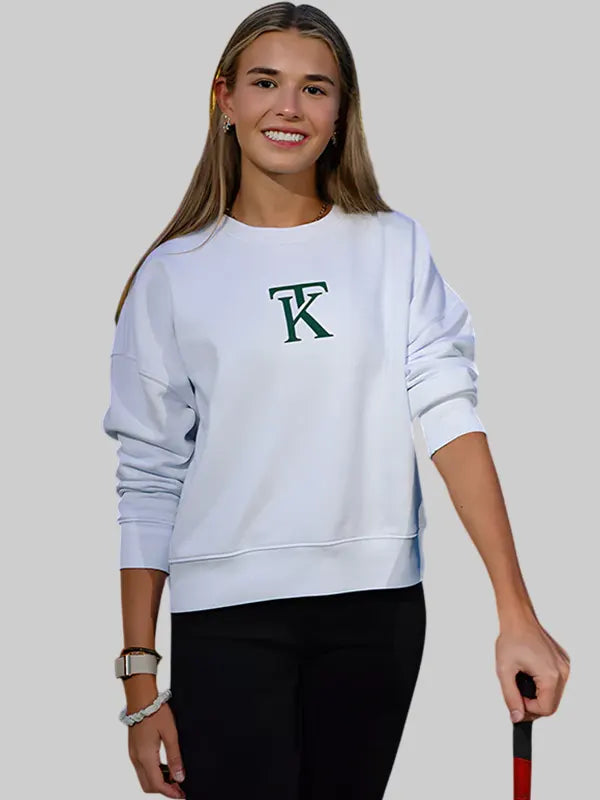 kai trump sweatshirt White
