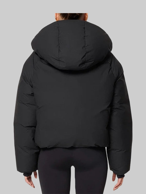 khy black hooded puffer jacket