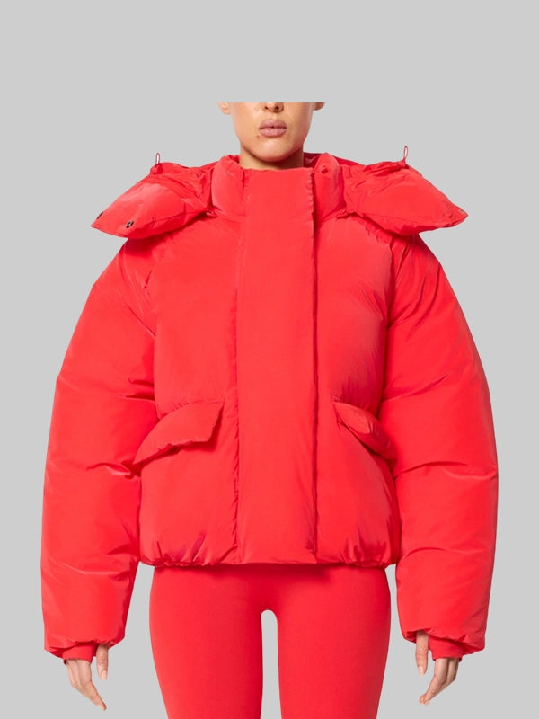 khy puffer jacket red