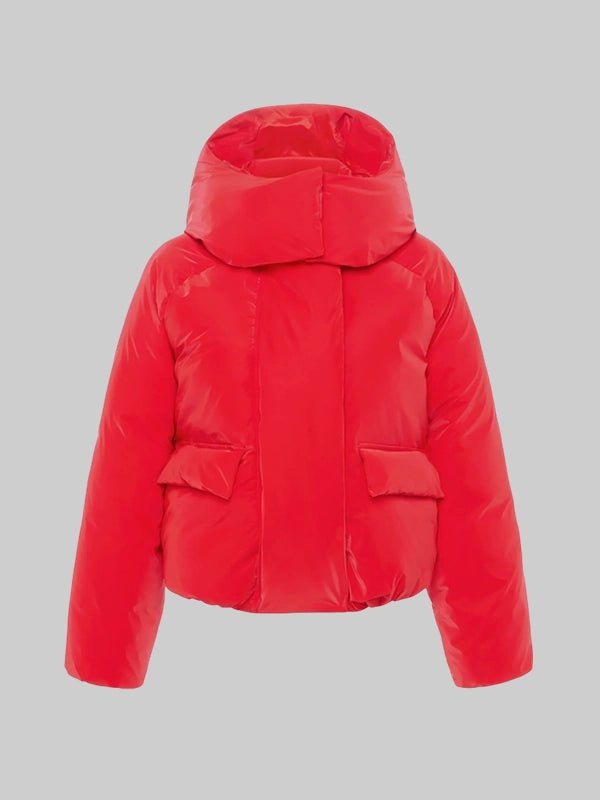 khy red puffer jacket