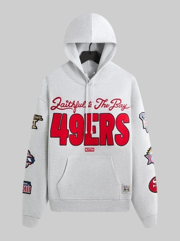 kith san francisco 49ers faithful vintage hoodie