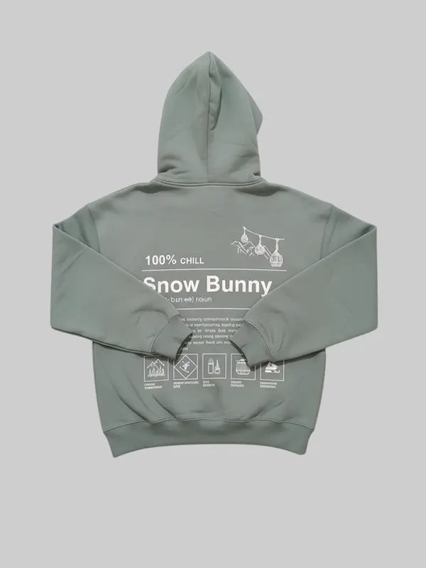 target snow bunny Recalled Hoodie Sweatshirt In Grey