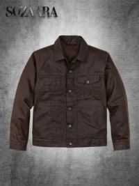 Dark-Brown-Tin-Cloth-Short-Lined-Cruiser-Jacket-Filson.webp